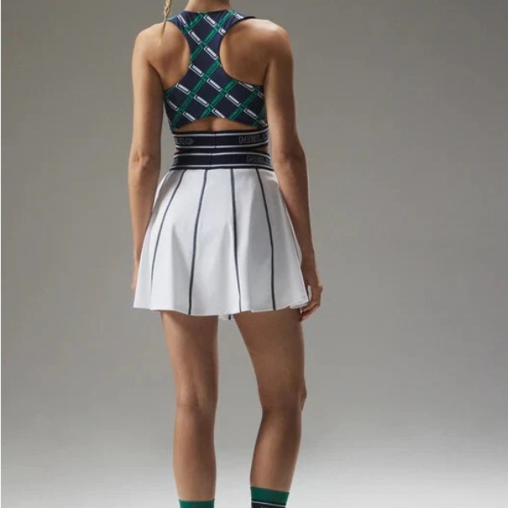J.Lindeberg NK White Pleated Golf Skirt